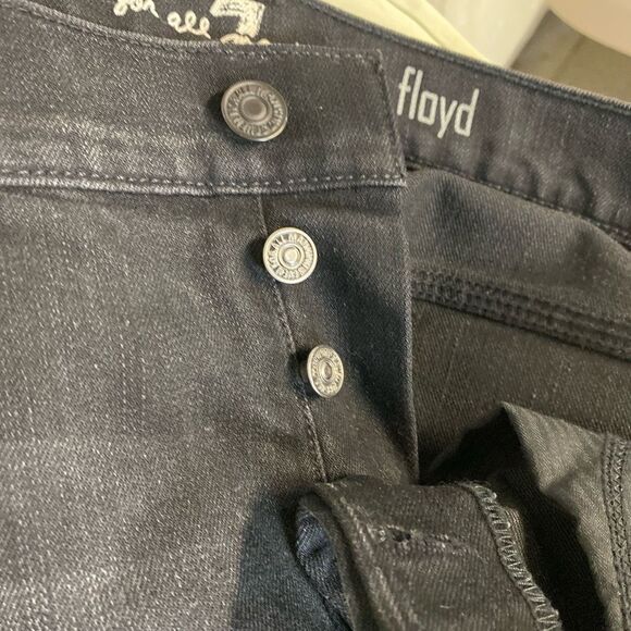#157 7 FOR ALL MANKIND The Floyd Jeans in Black - Picture 7 of 13